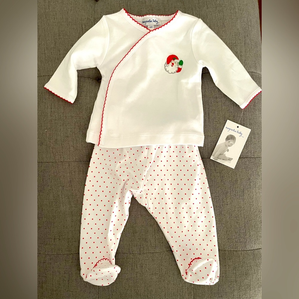 NWT Magnolia Baby Newborn Christmas Set